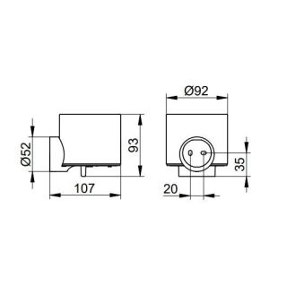 Дозатор жидкого мыла Keuco Reva 12852019000 хром